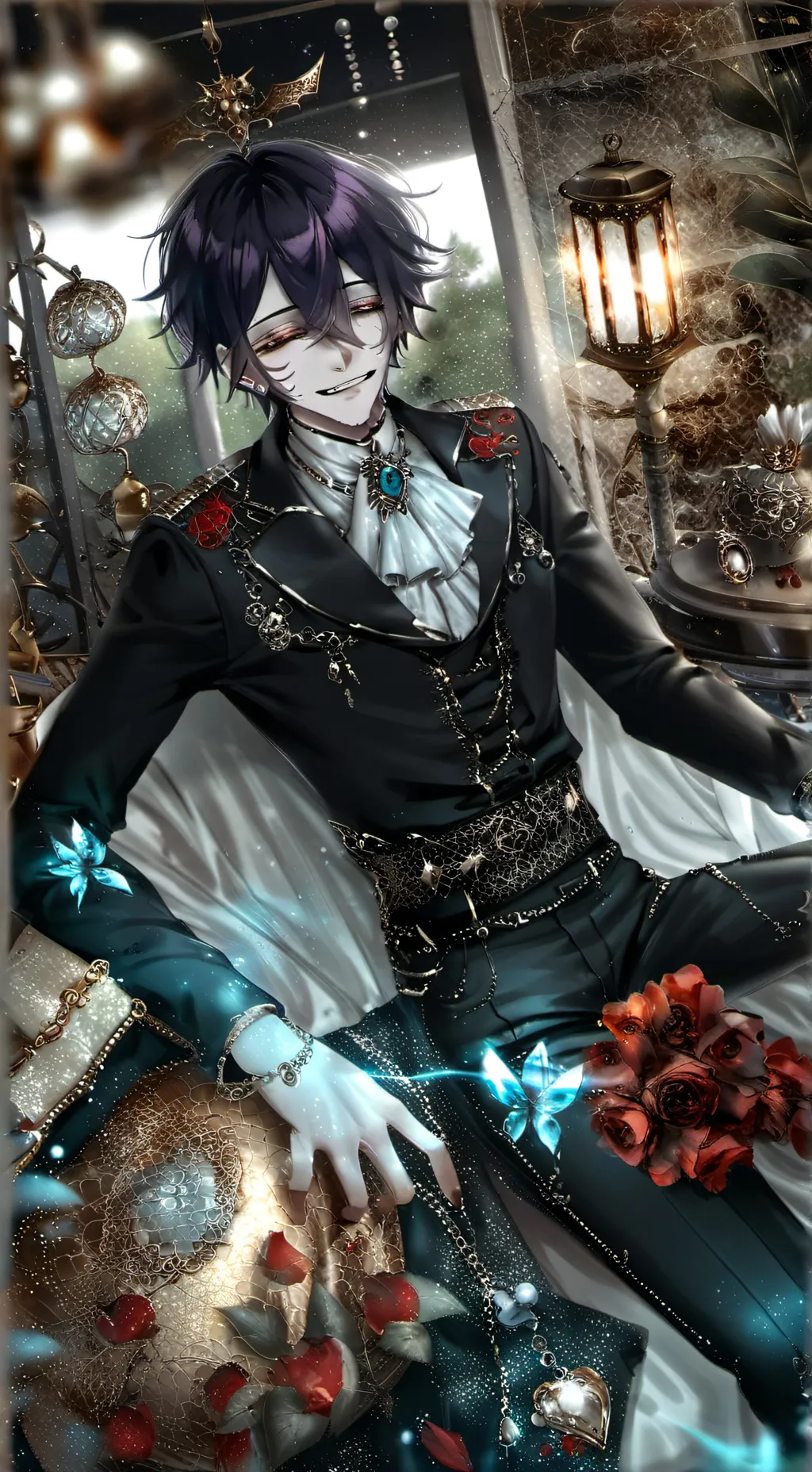 ai character: Alley background