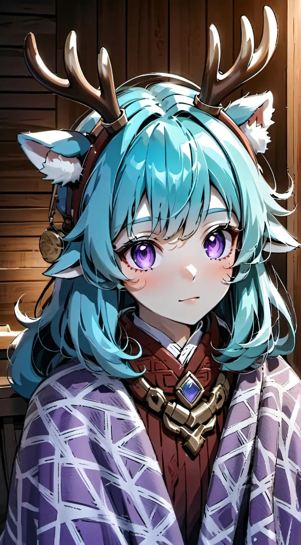 ai character: silver  background