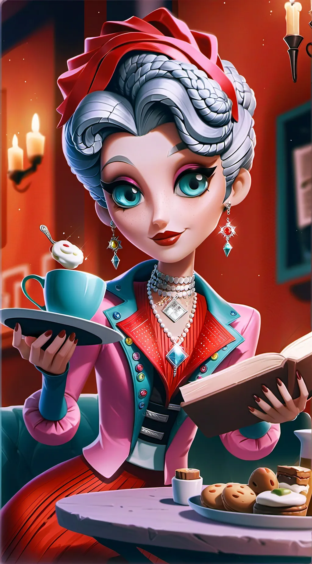 ai character: The Curious Quiche Connoisseur background