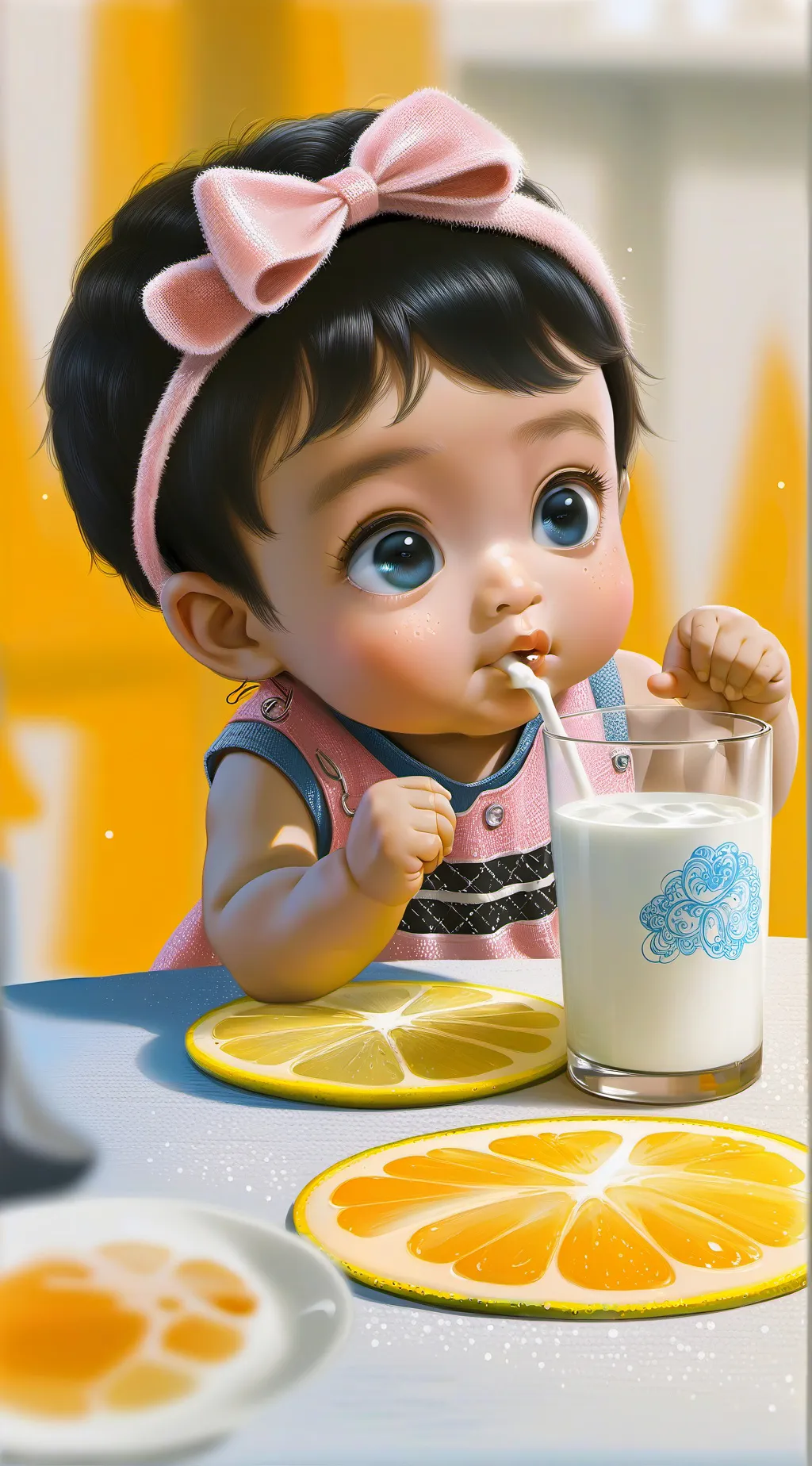 ai character: Luna background