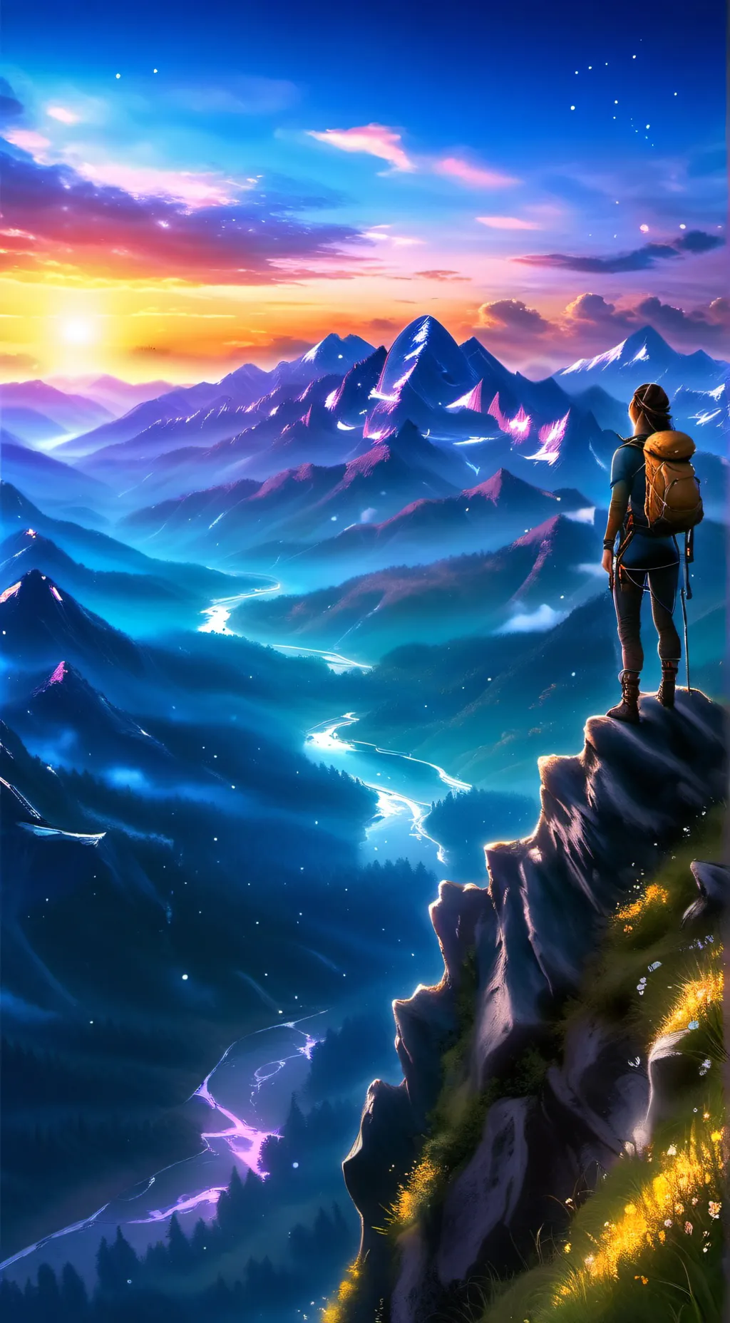 ai character: 6th Grade CAMPING! background