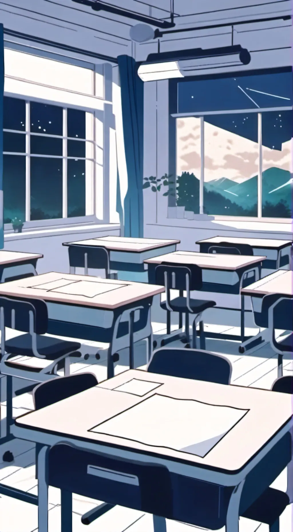 ai character: Classroom background