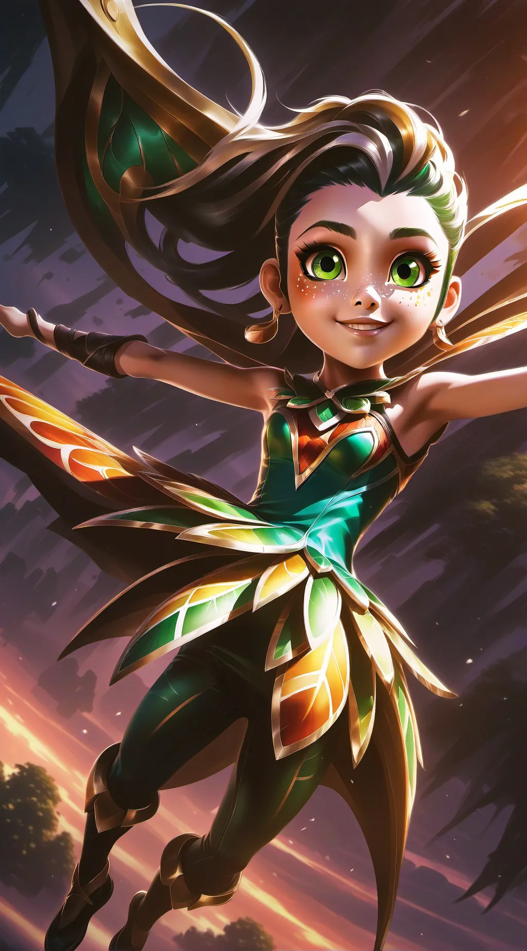 ai character: Jinji the Acrobat background