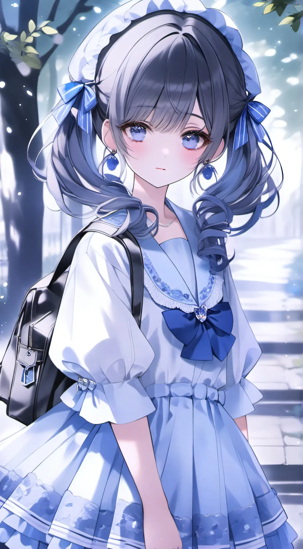 ai character: popular girl  background