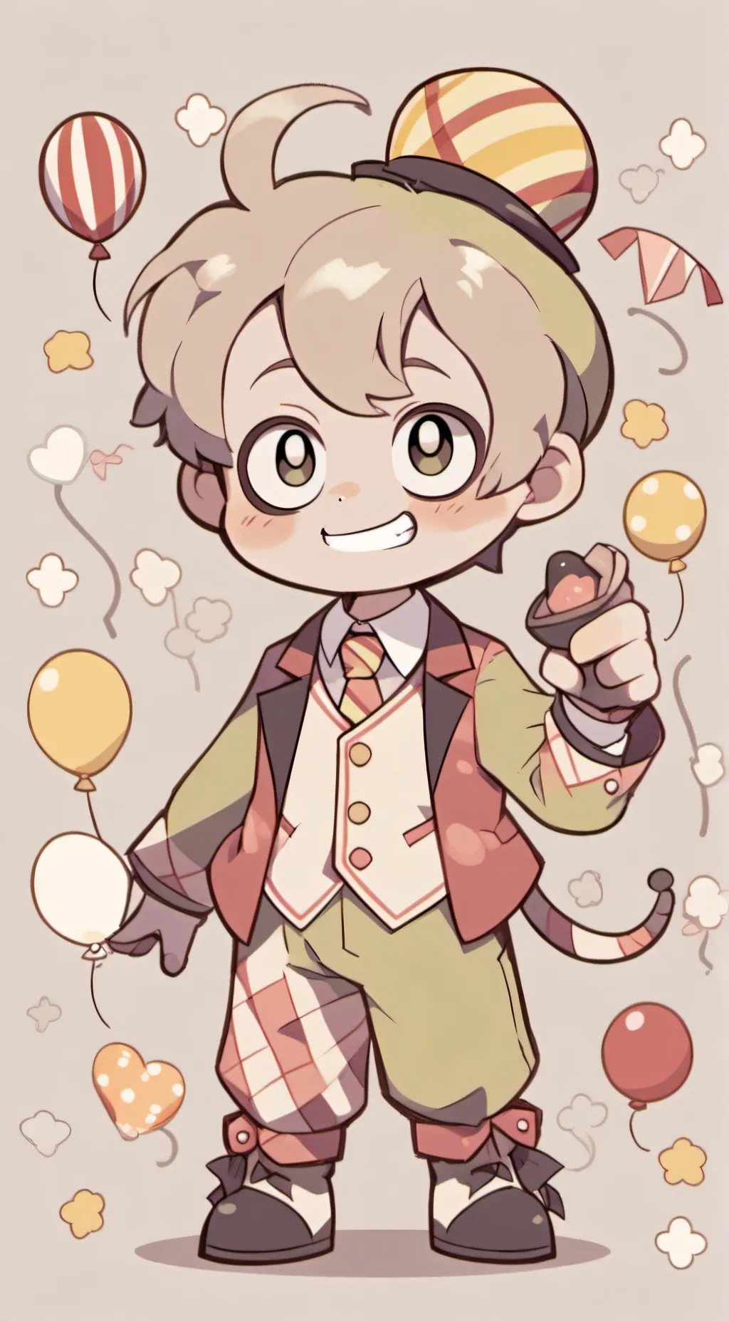 ai character: {🎈🎊Looey 🎊🎈} background
