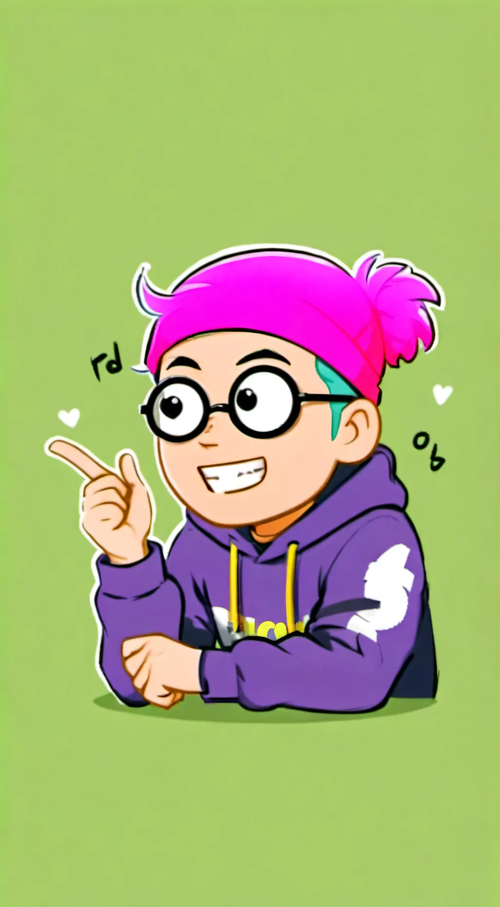 ai character: Justin LankyBox ￼ background