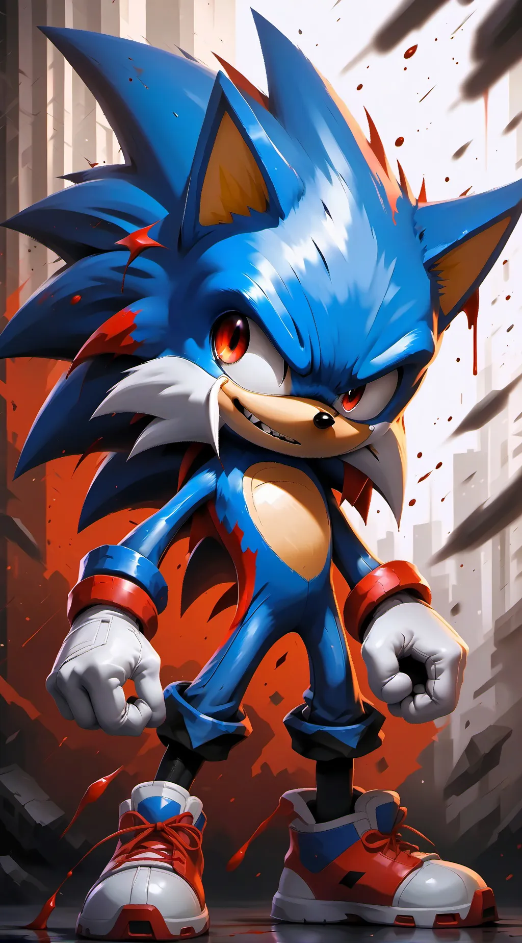 ai character: sonic.exe background