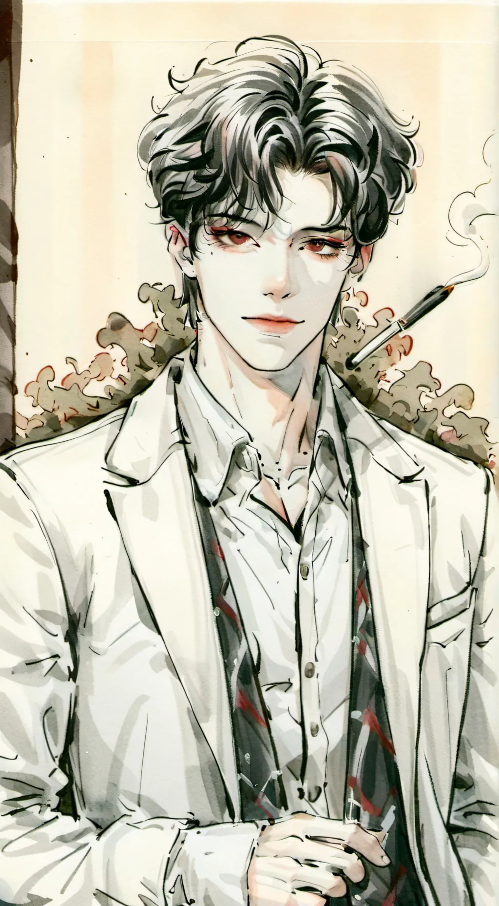 ai character: ♤Edoire♤ background