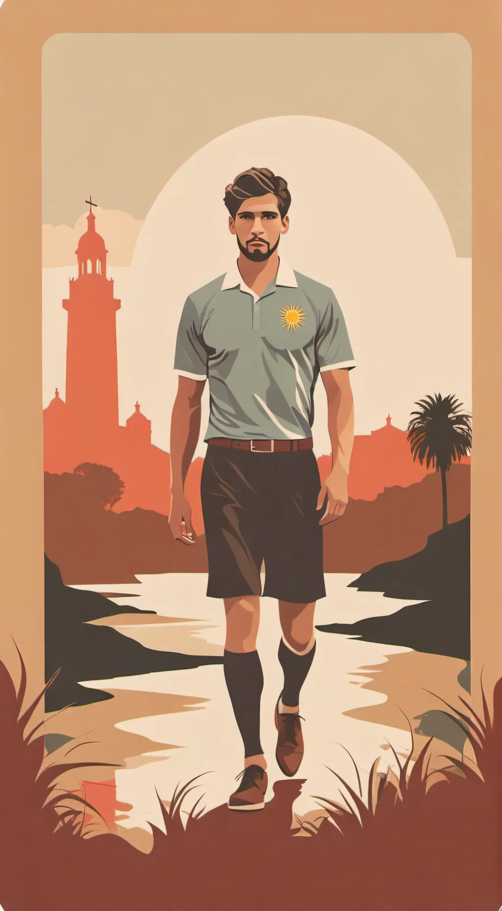 ai character: fede Valverde  background