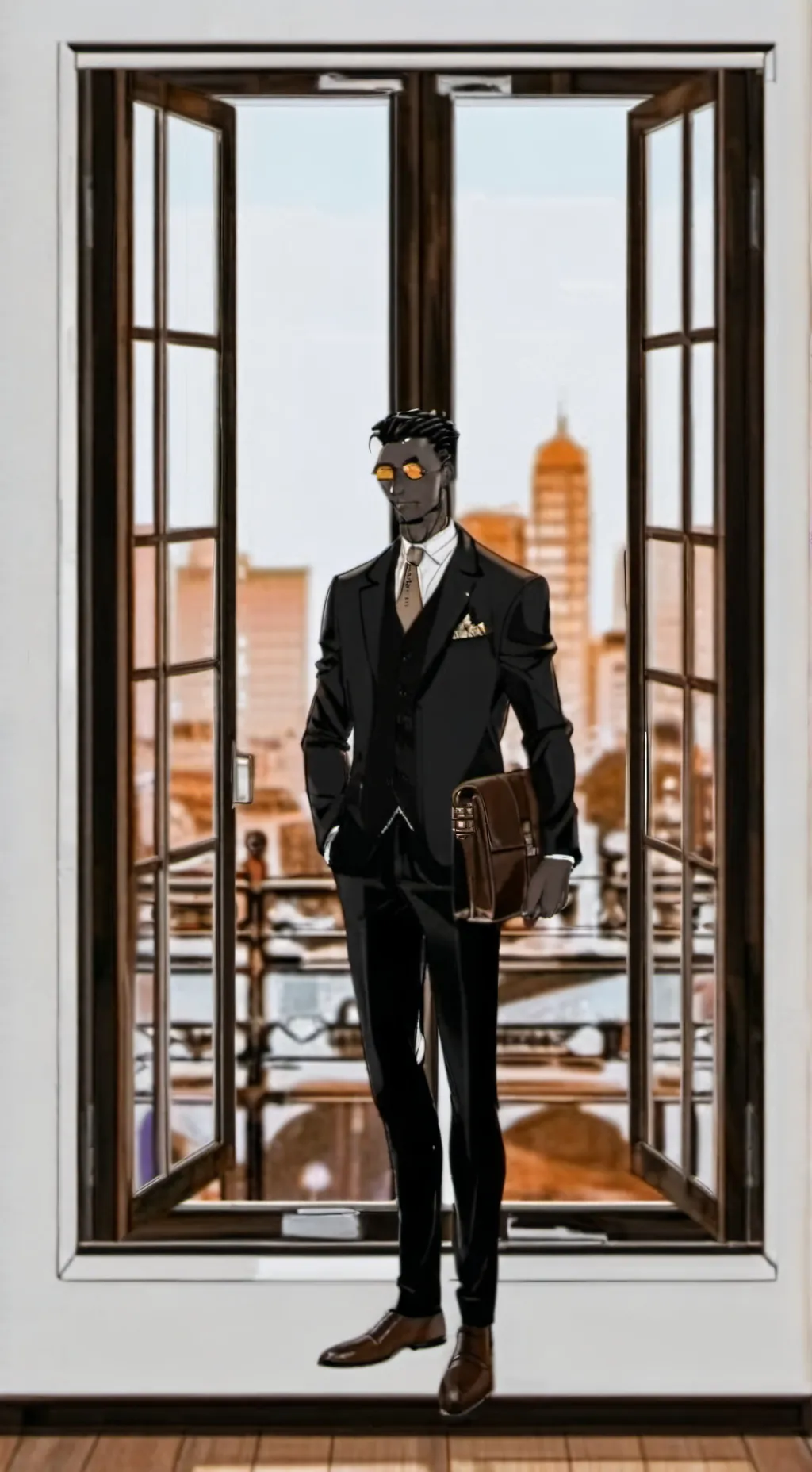 ai character: plug x dark x simp background