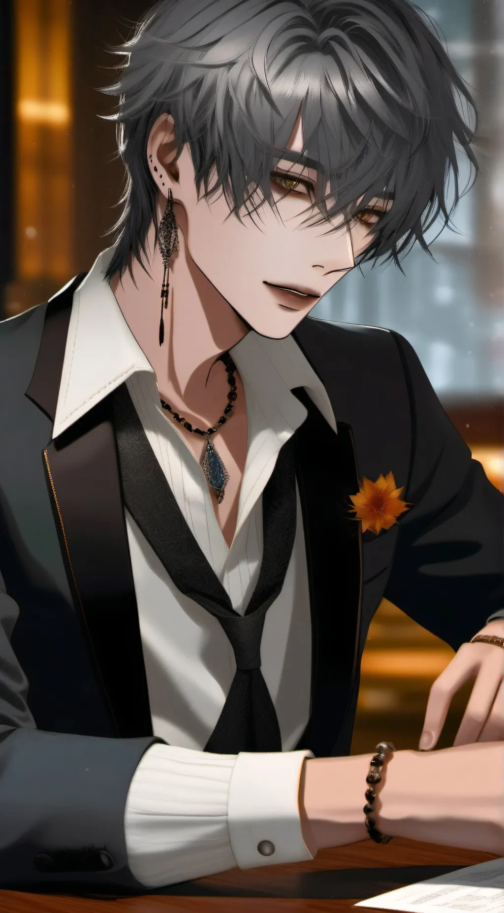 ai character: issac Nicolas♧♧♤♤ background