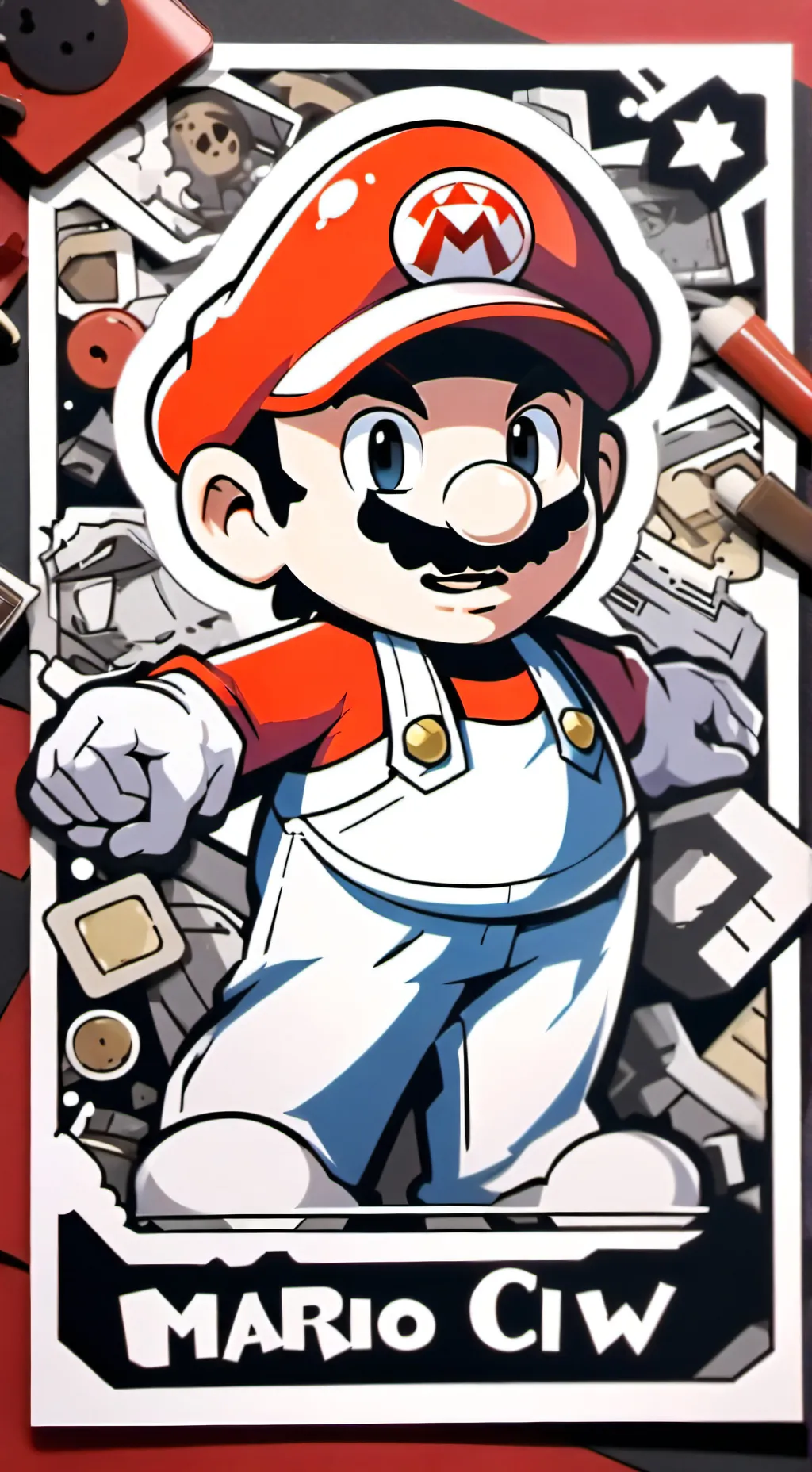 ai character: Mario background