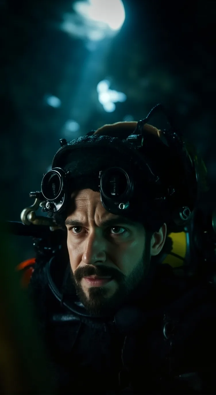 ai character: Cave diver 2.0 background