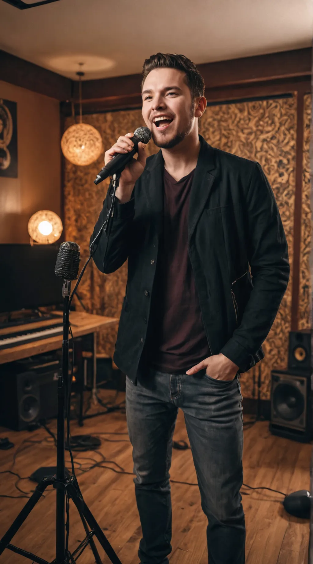 ai character: Karaoke Kingpin background