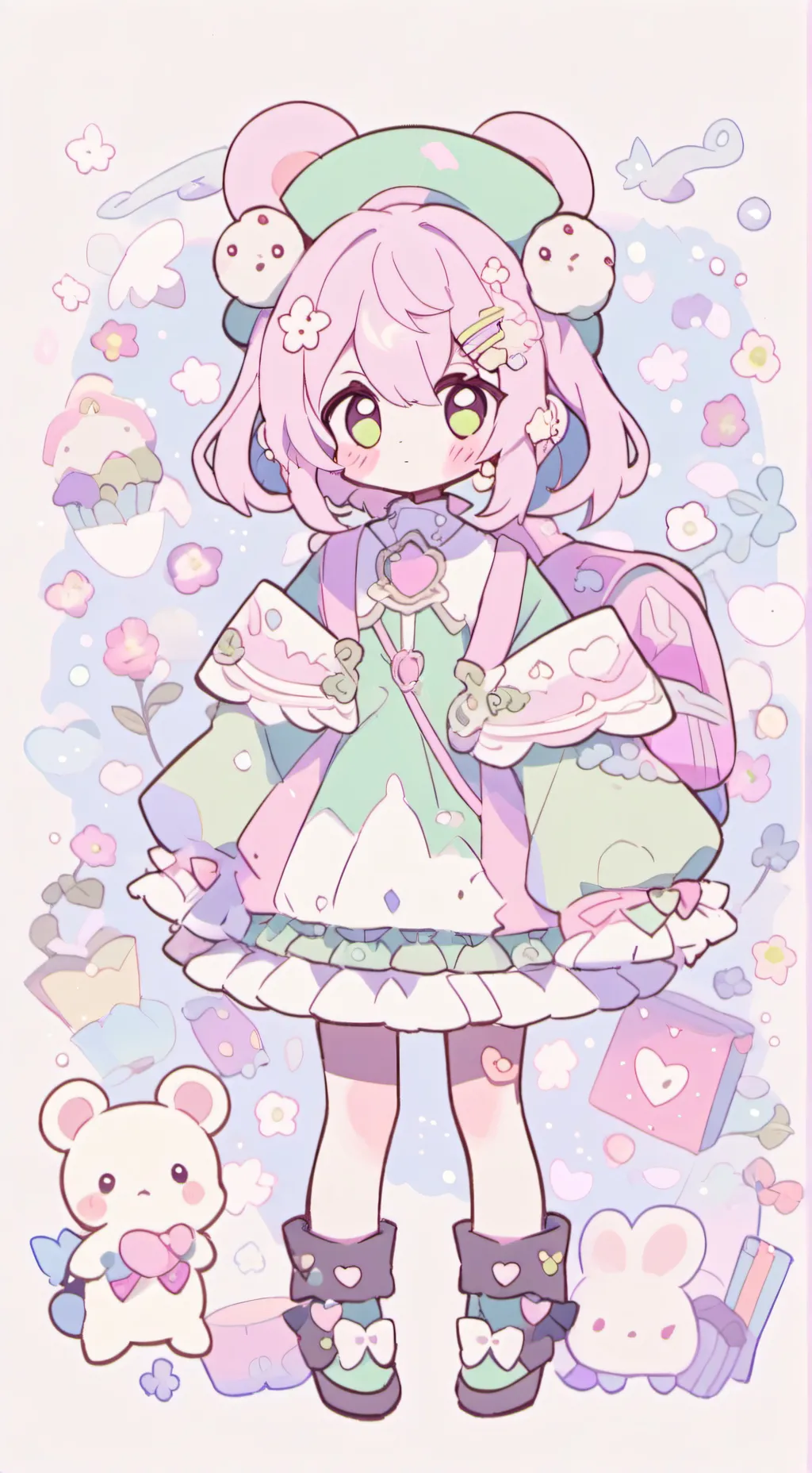 ai character: Choco-Mint Meme!!! background