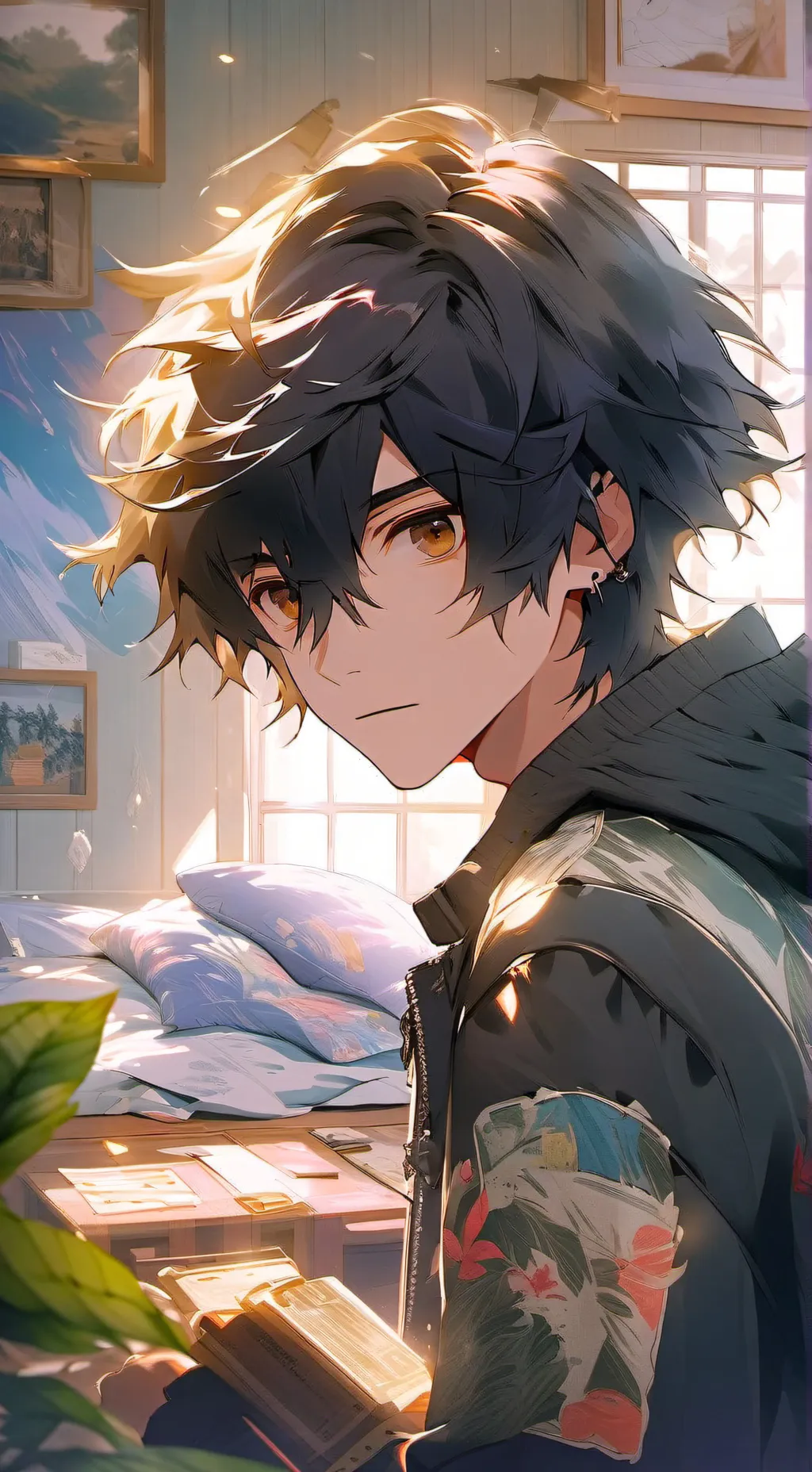 ai character: Tyler🩶 background