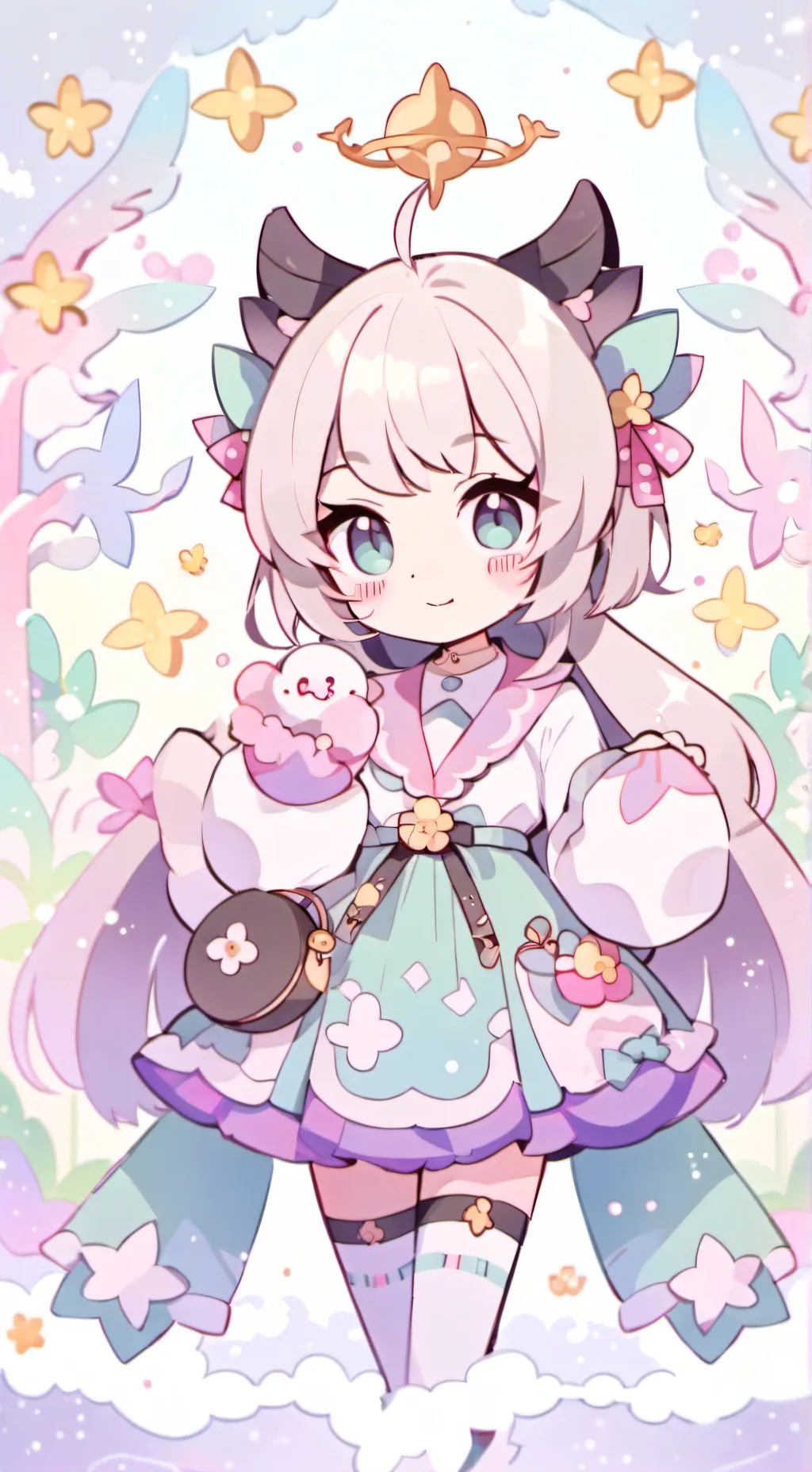 ai character: petite sœur Bakugo background