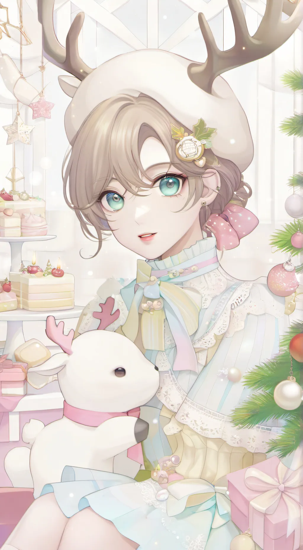 ai character: Dw xmas angst background