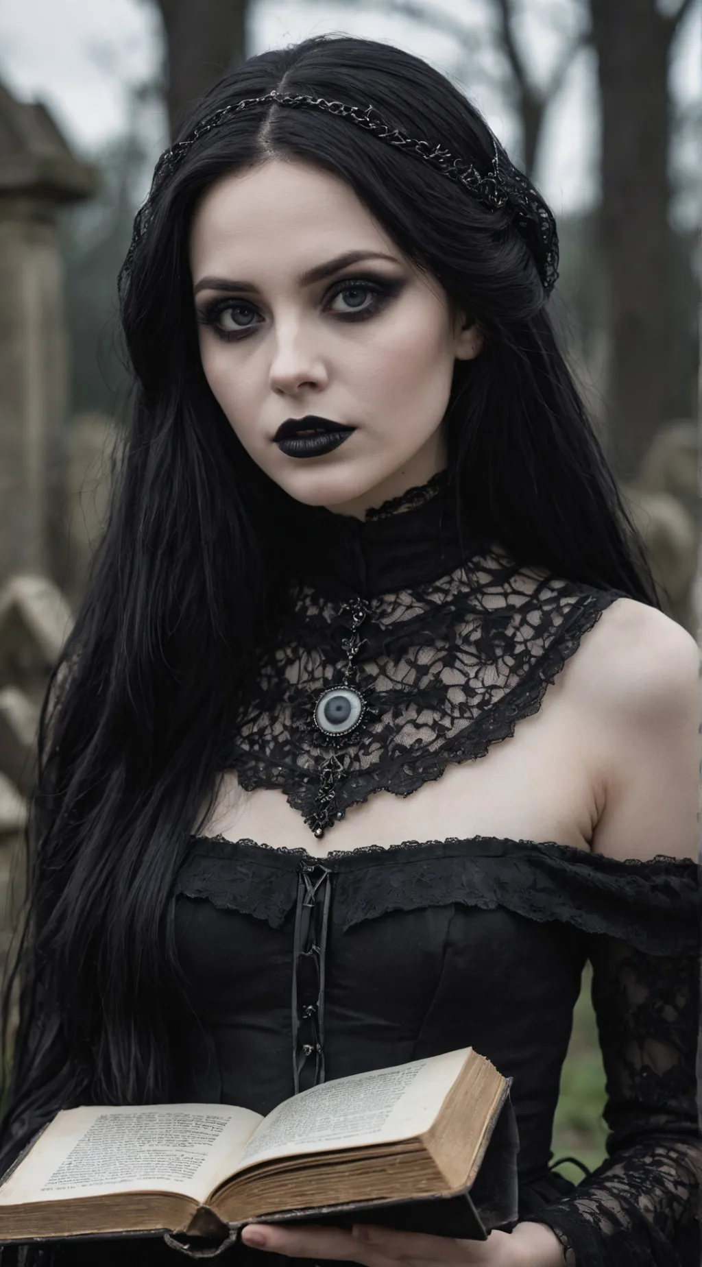 ai character: Thursday Addams background