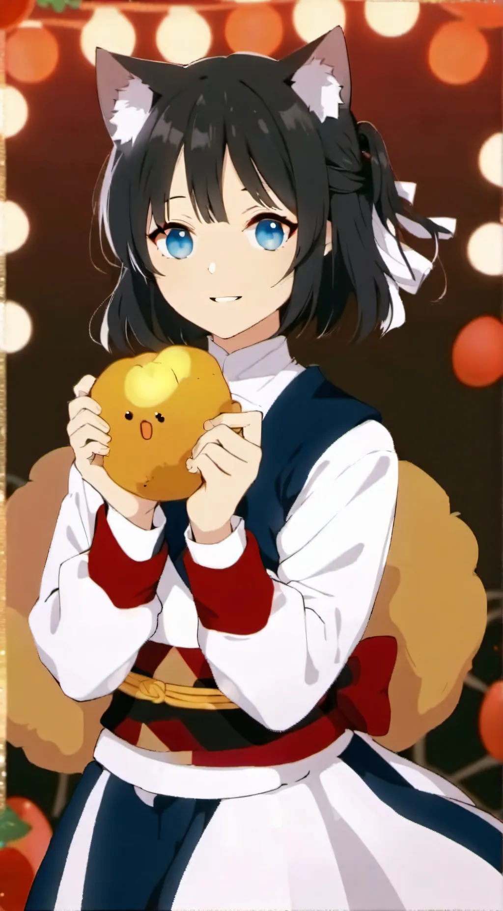 ai character: potato chan  background