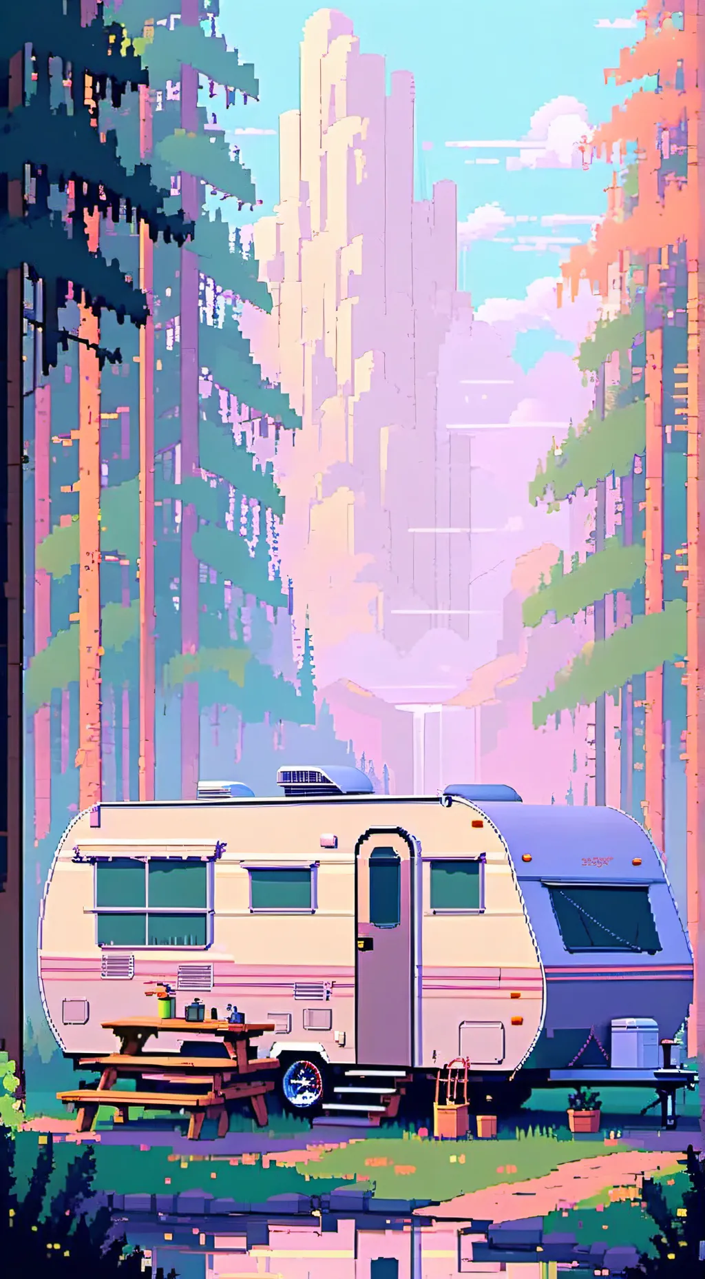 ai character: Road Trip background