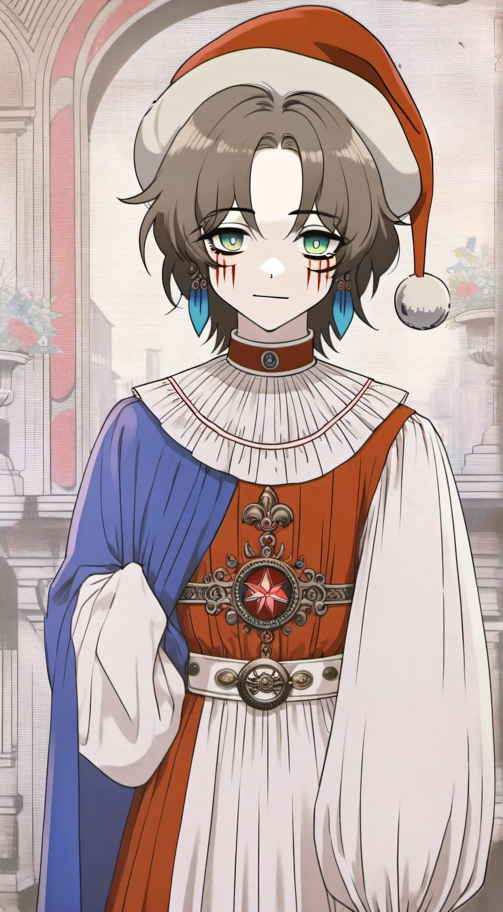 ai character: (Jester)Oliver  background