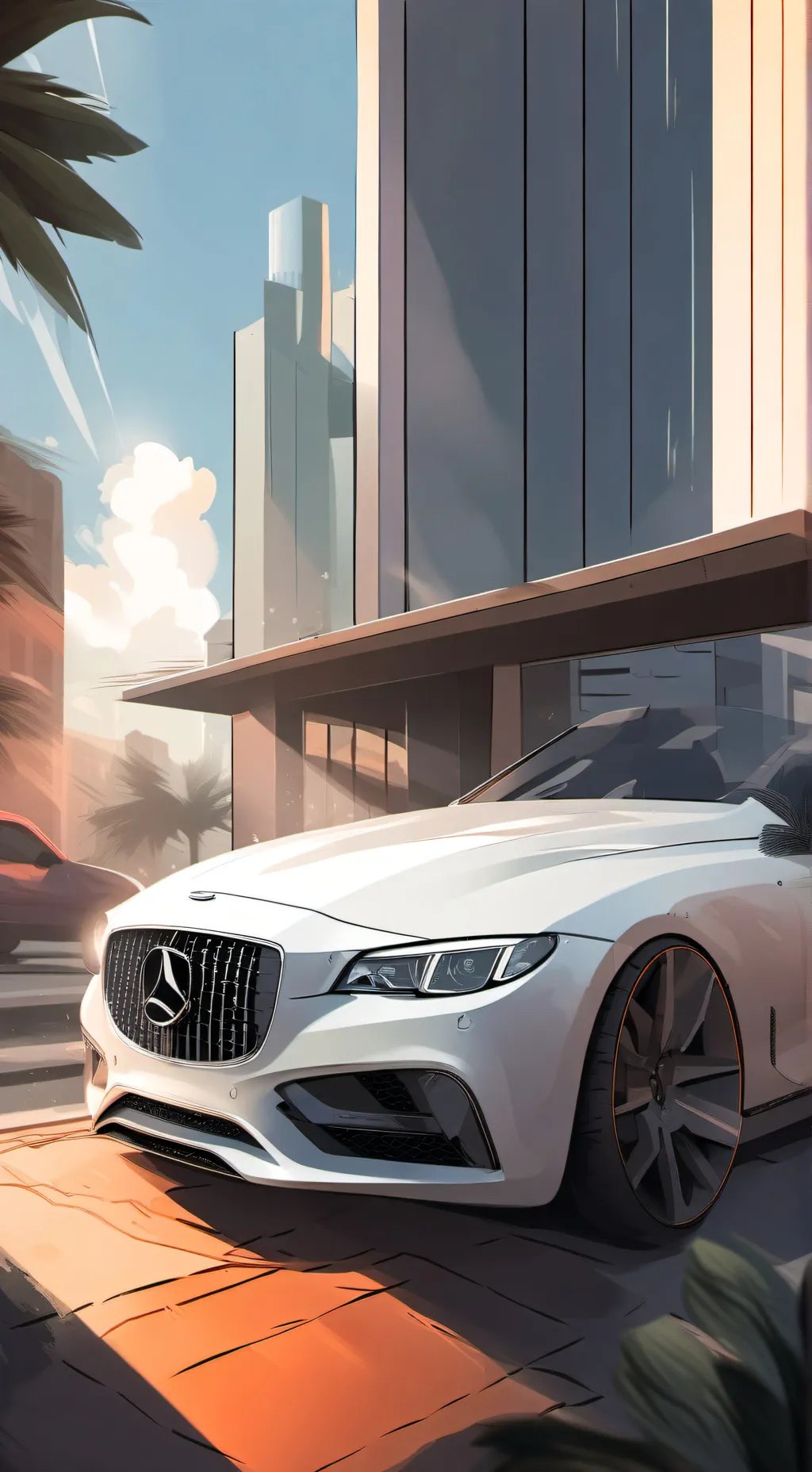 ai character: sprunki road trip background