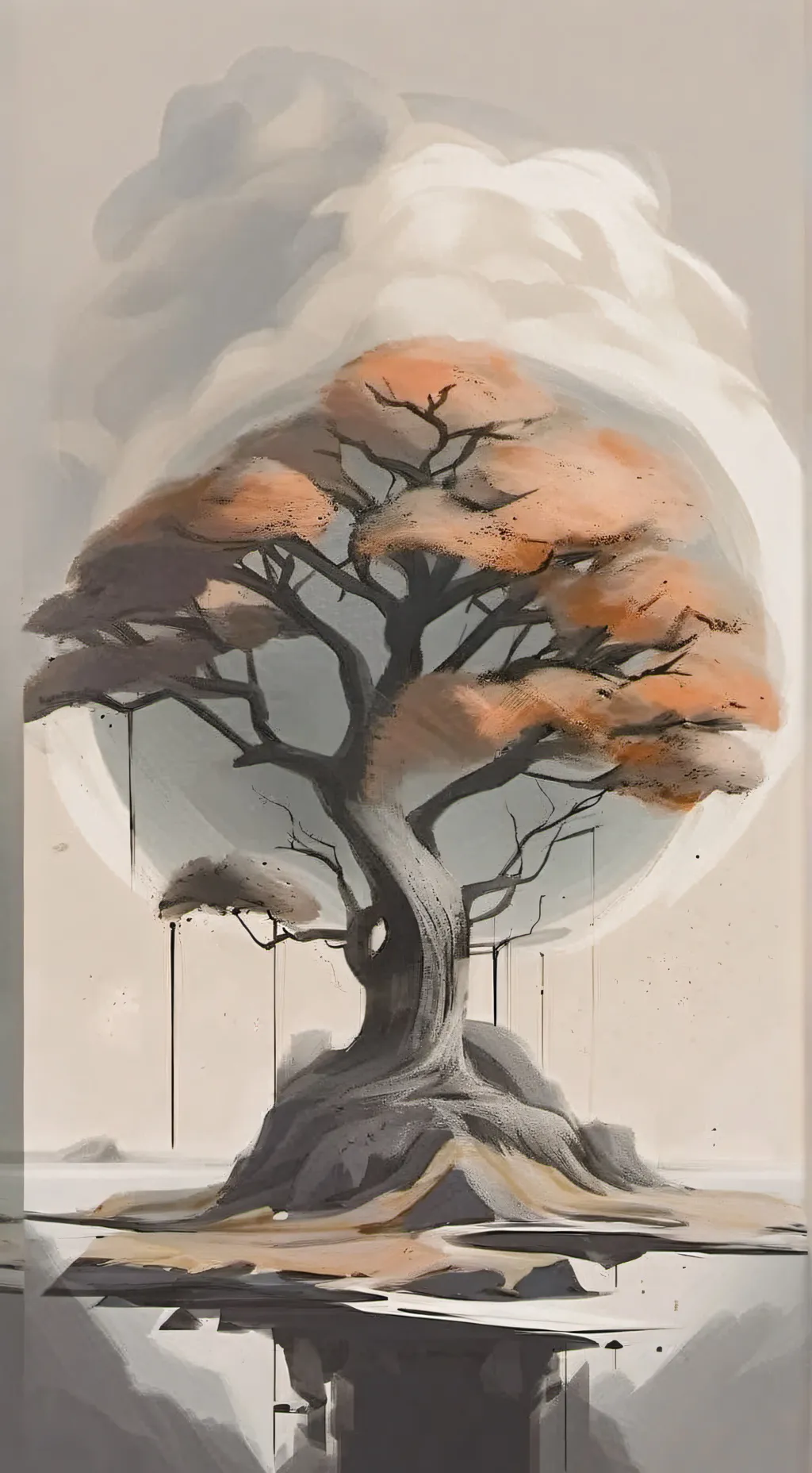 ai character: tree background