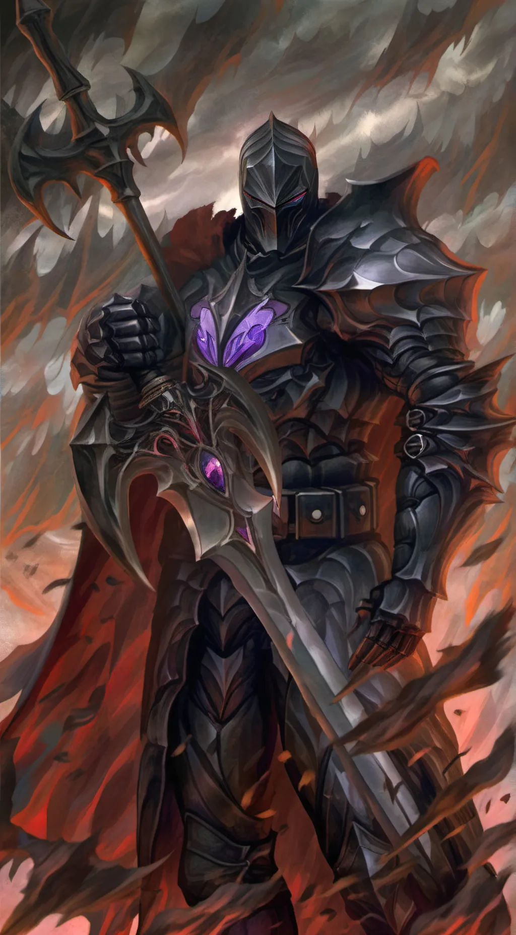 ai character: Aspen-EnderKnight background