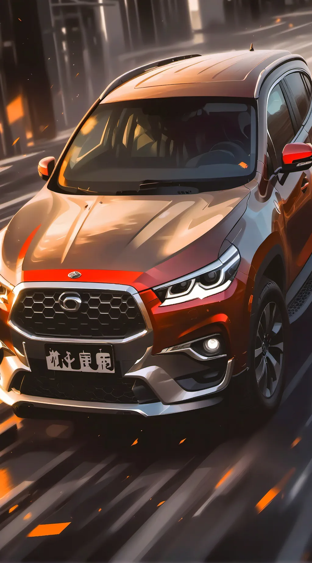 ai character: friendly car background