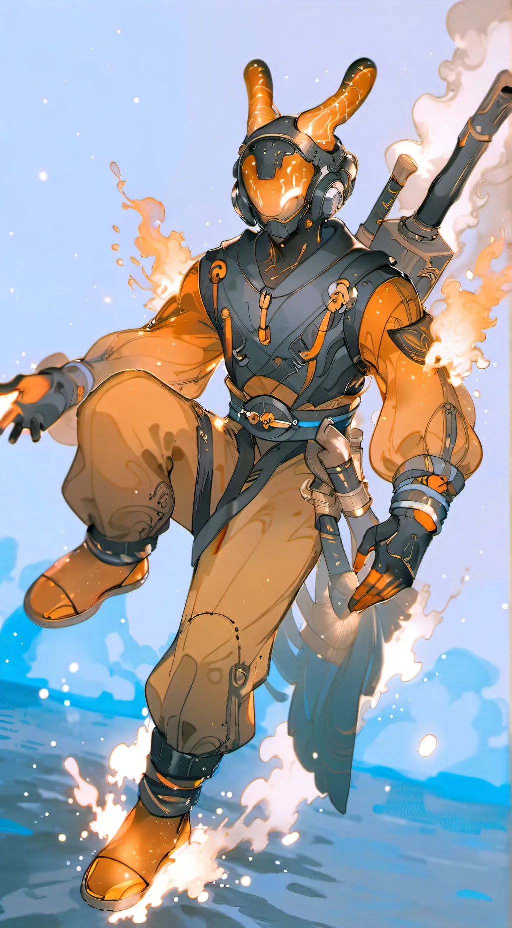 ai character: sprunki it burns background