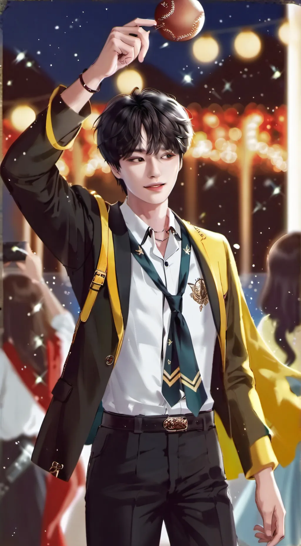 ai character: straykids hallowen background