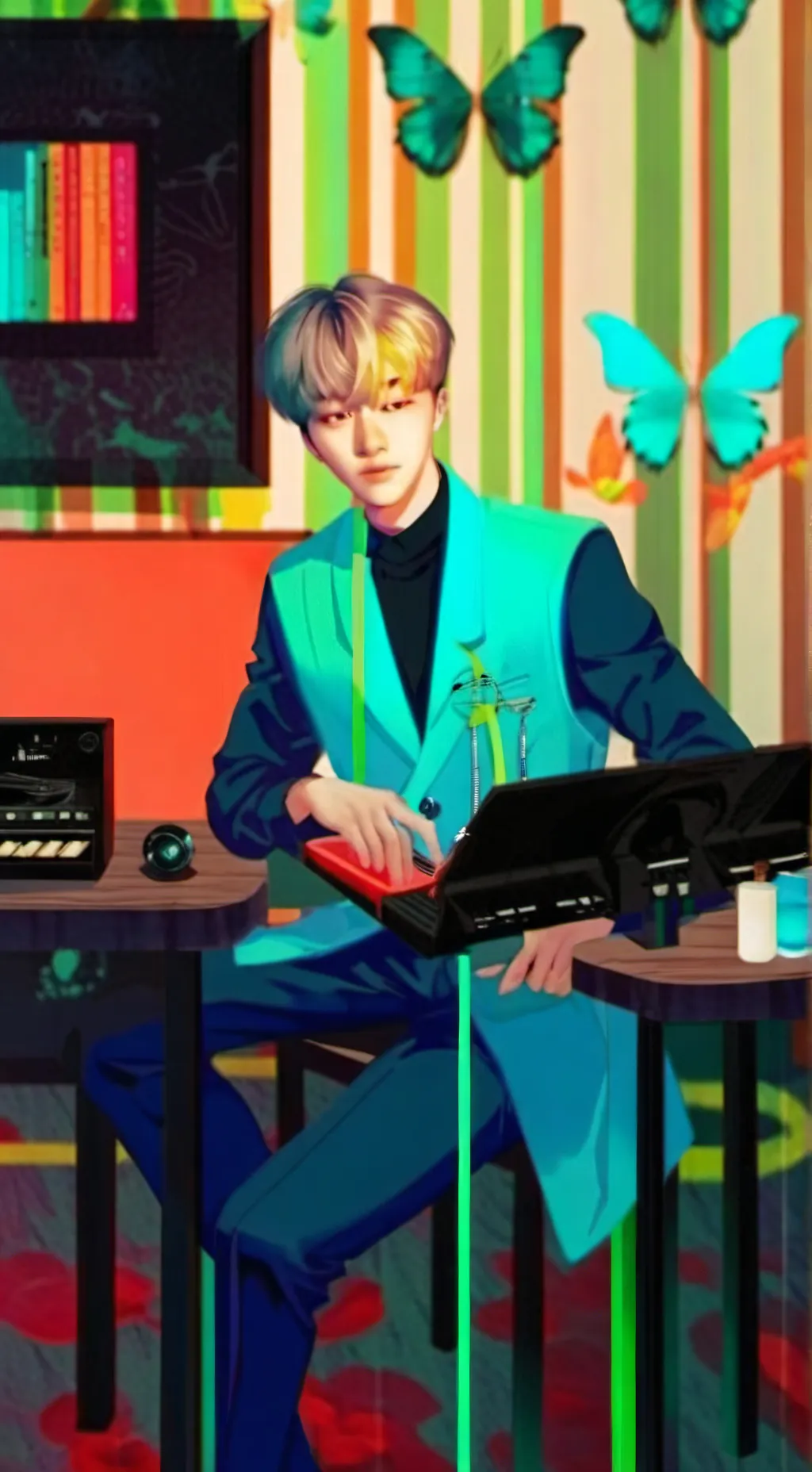 ai character: Stray Kids  background