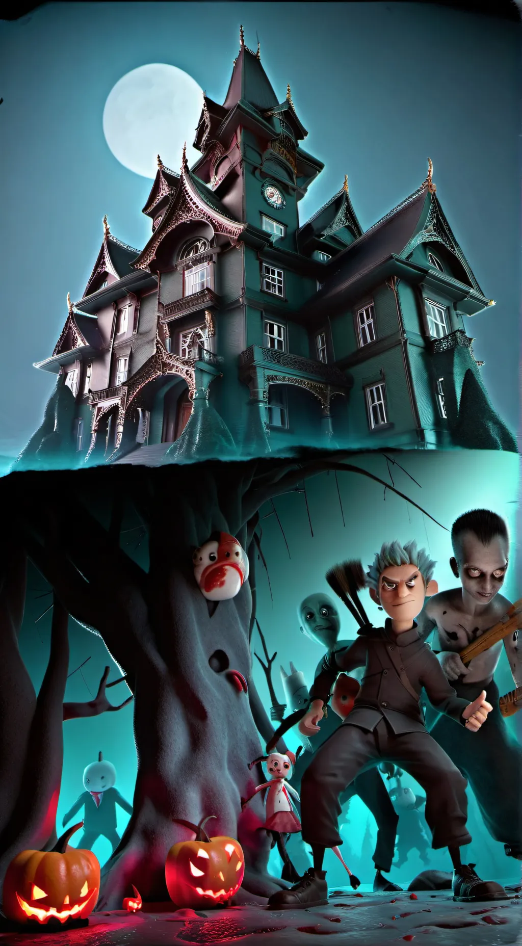 ai character: Monster UA background