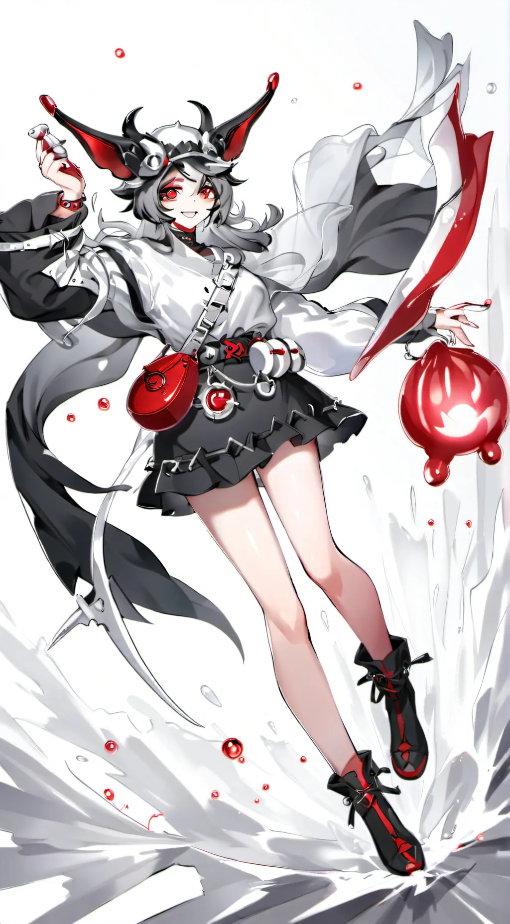 ai character: wenda×gray background