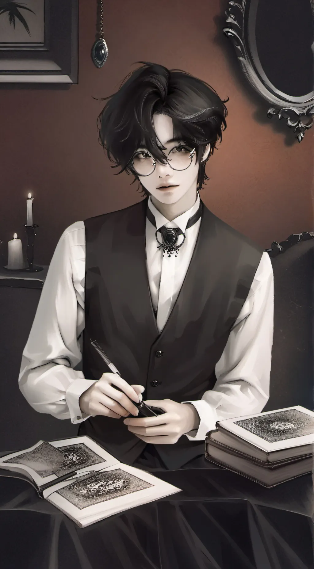 ai character: ☾︎𝑴𝒐𝒐𝒏✰ background