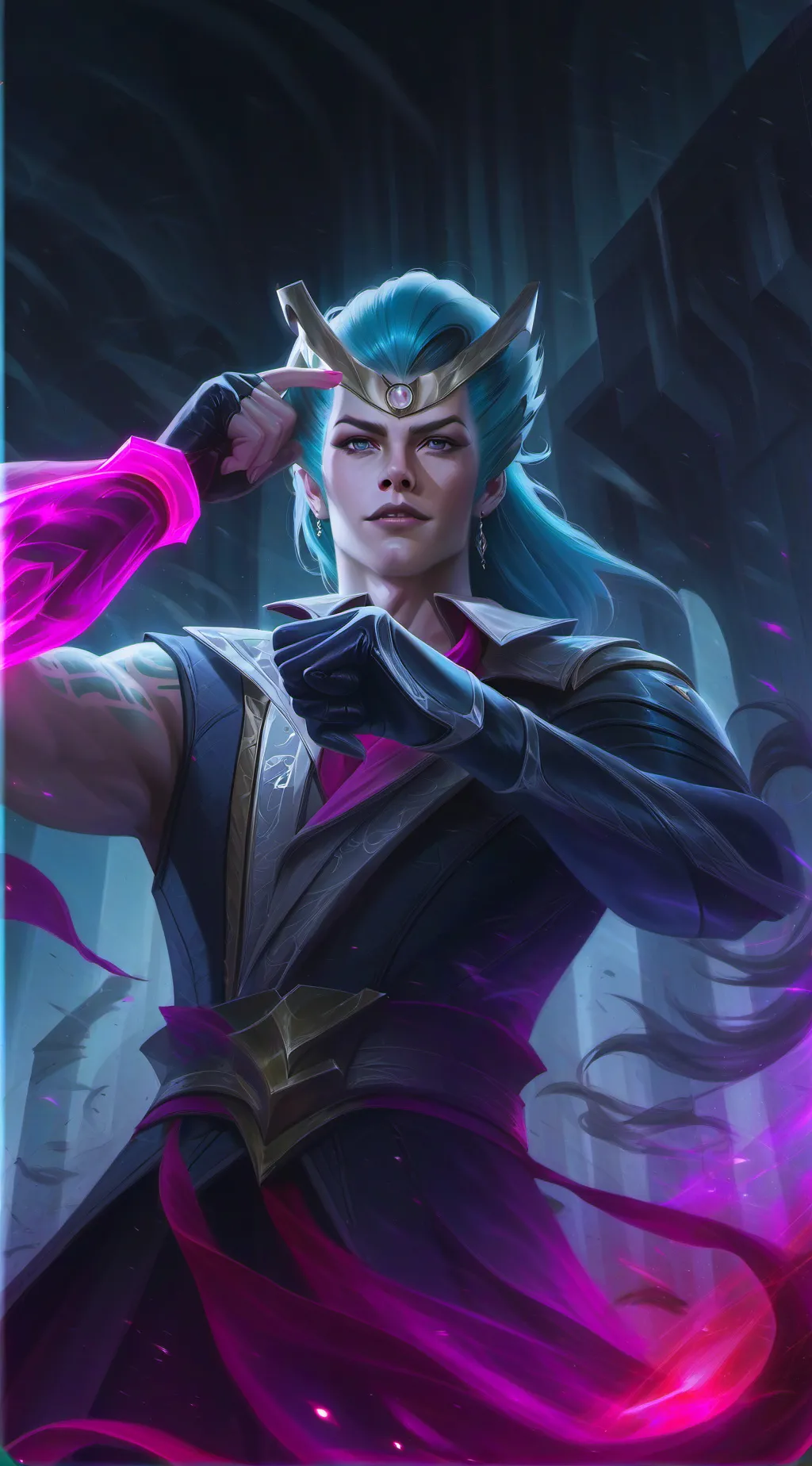 ai character: грибочек background