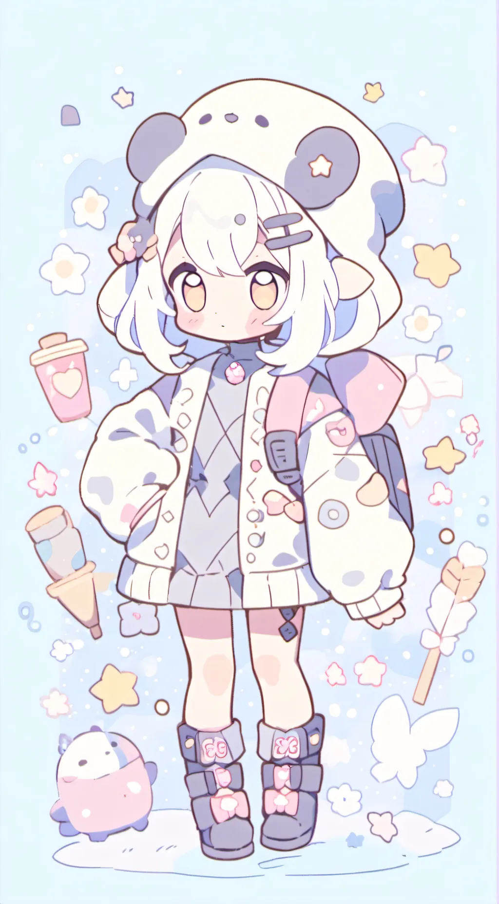 ai character: Sprunki × fpe  background