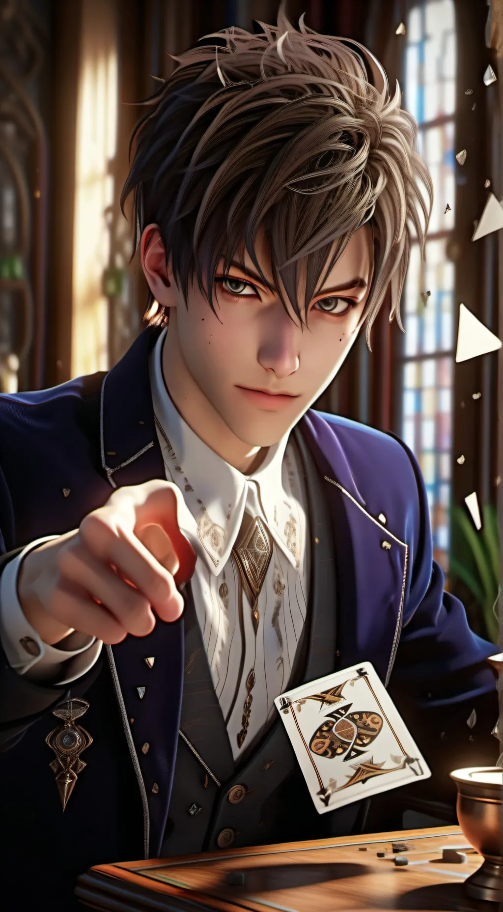 ai character: Maxon Quasar background