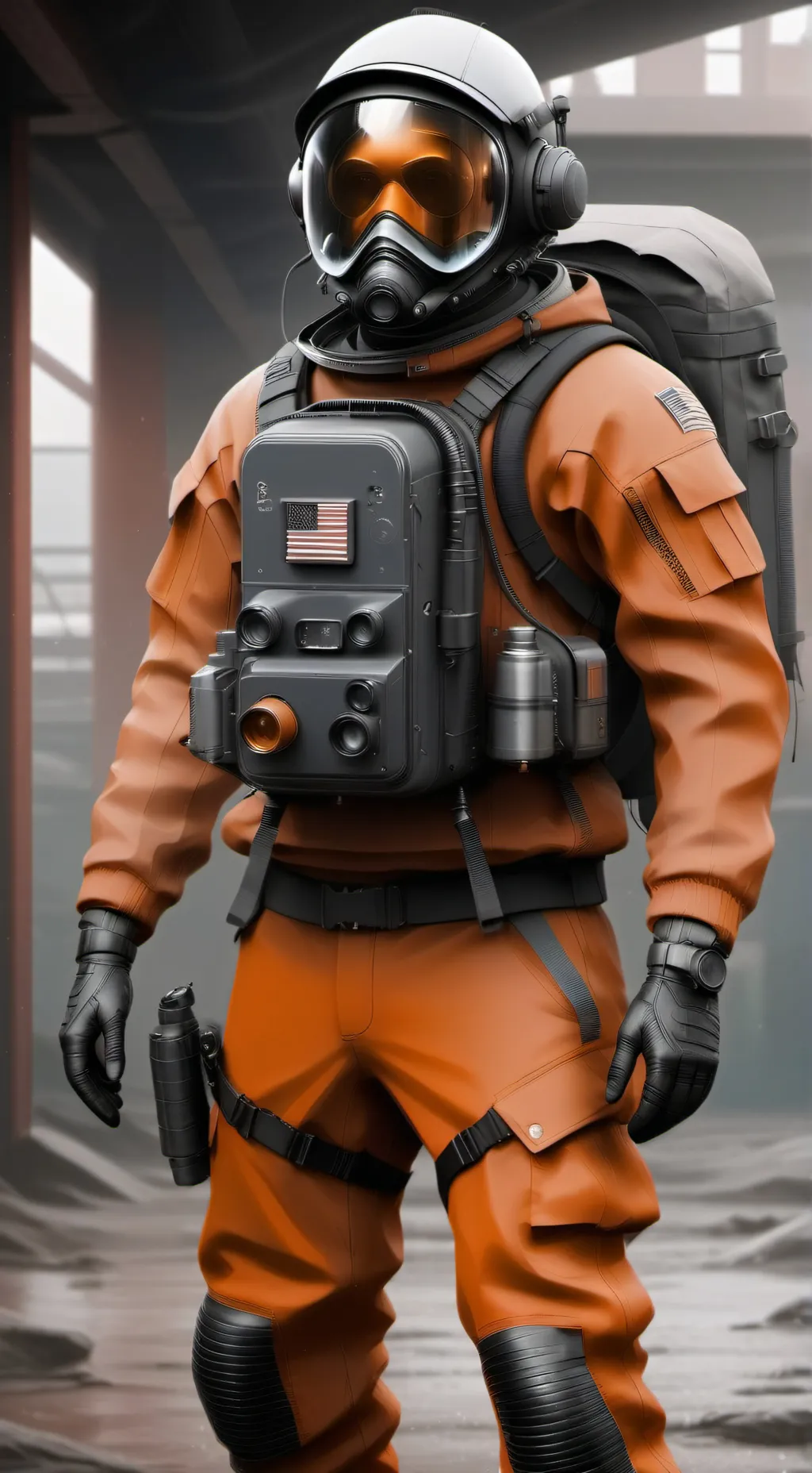 ai character: Orange crewmate background