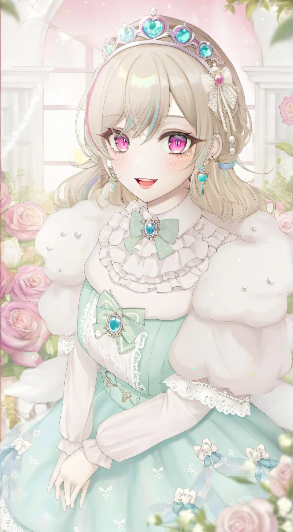 ai character: violet  background