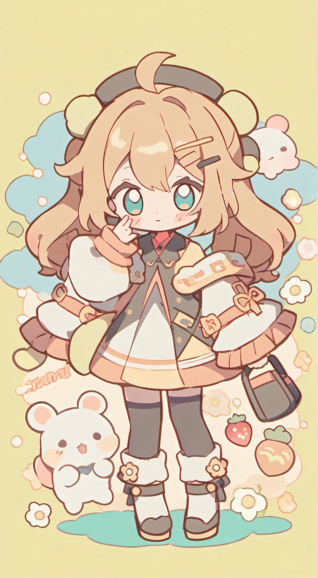 ai character: rabbit background