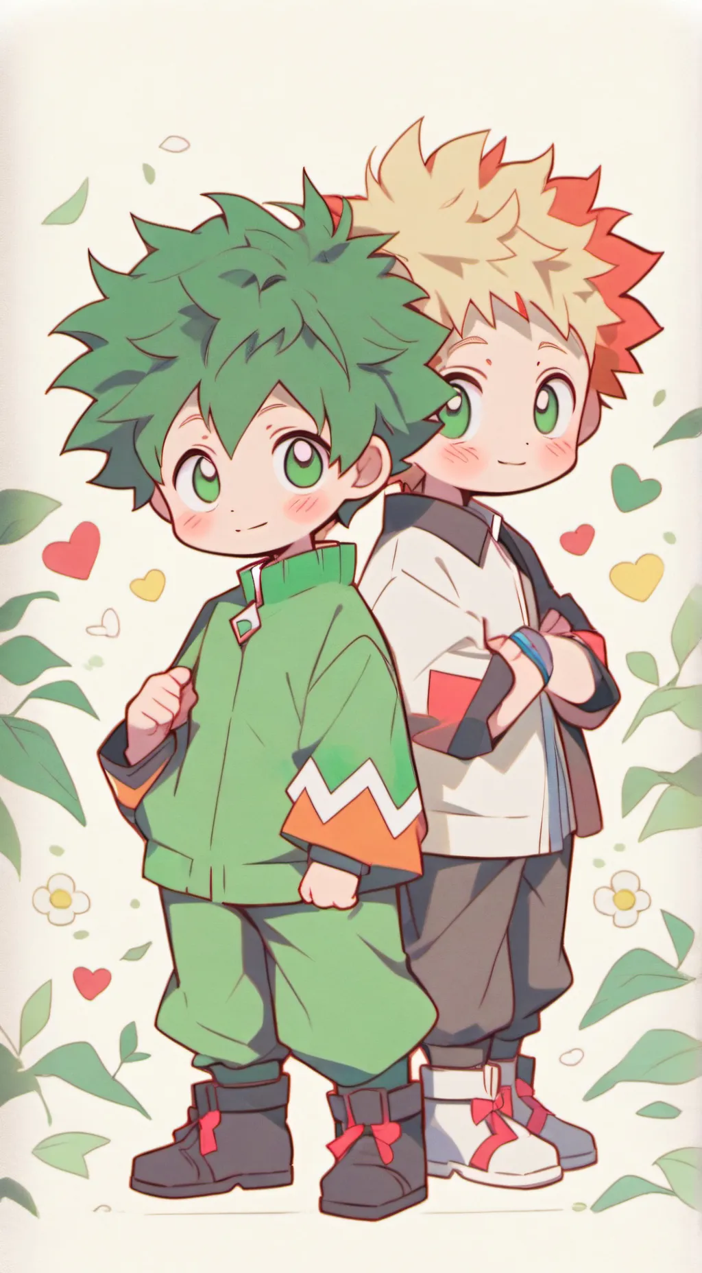 ai character: BakuDeku✨ background