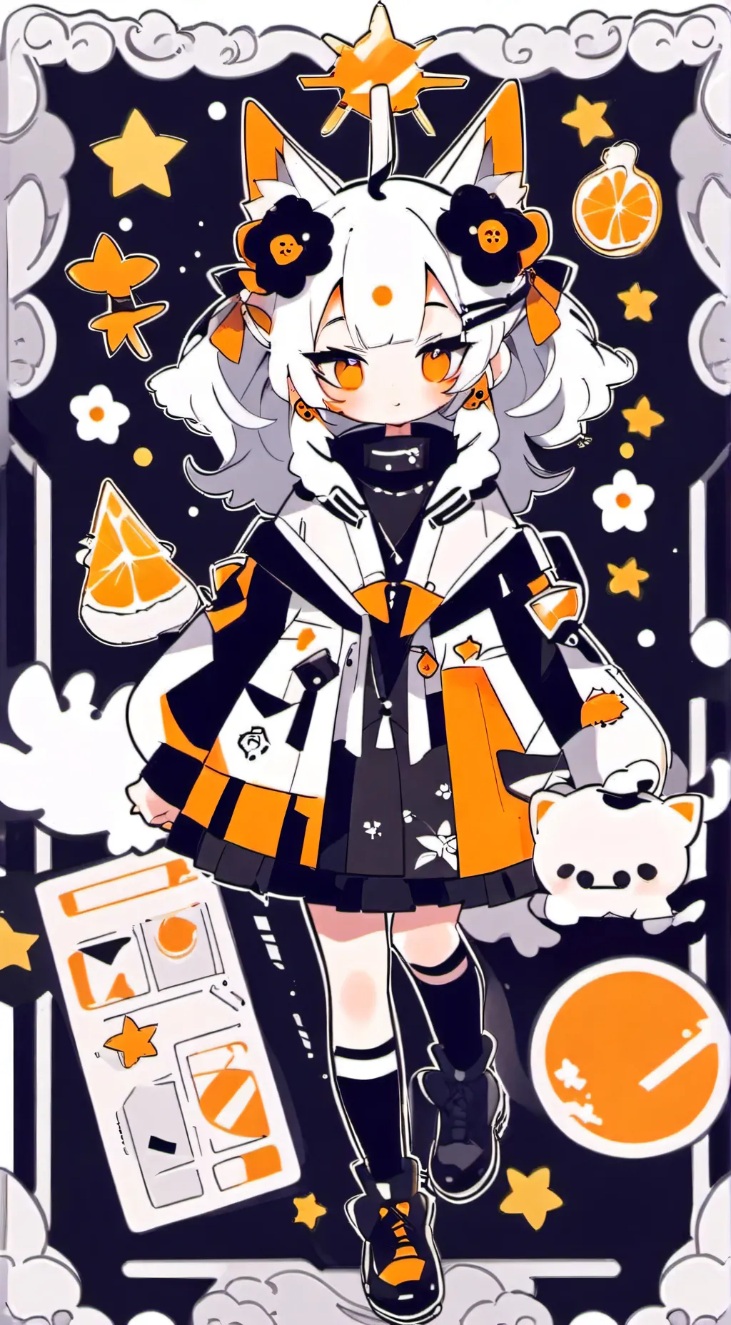 ai character: naranjita background