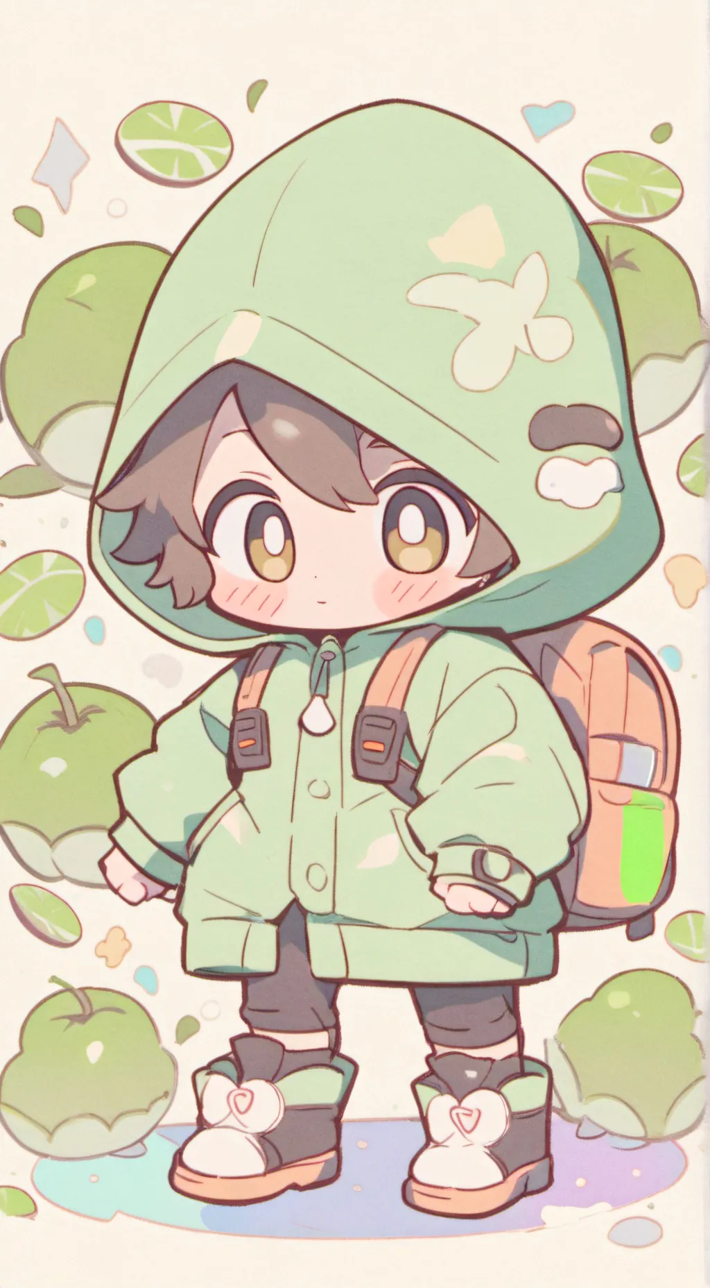 ai character: green imposter background