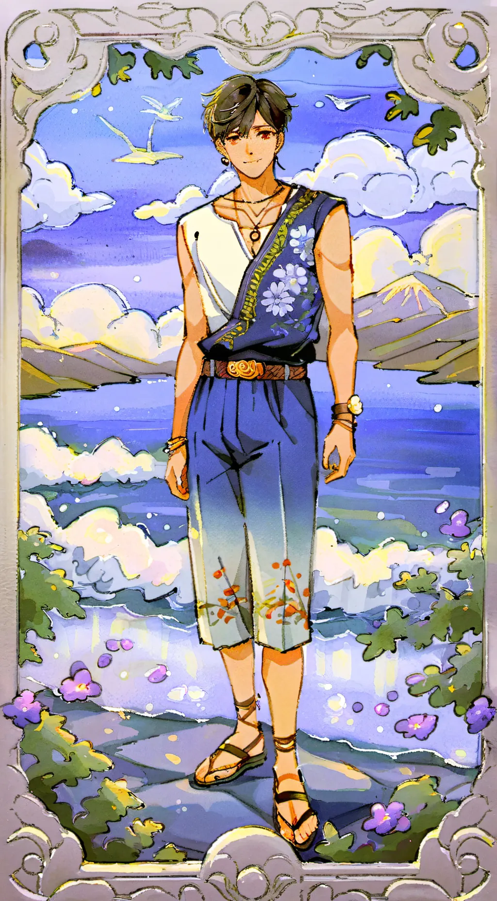 ai character:  tu novio  background