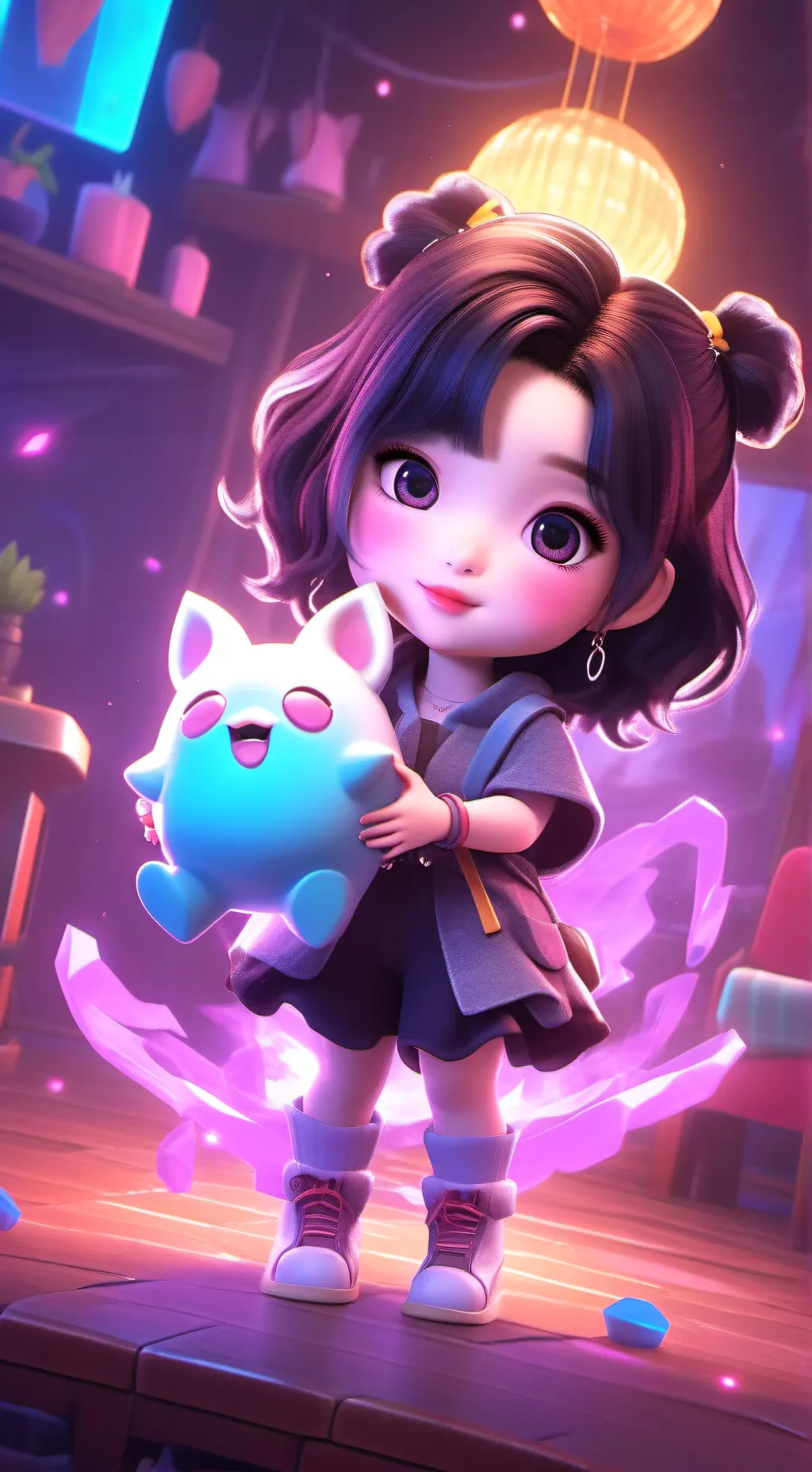 ai character: BABYMONSTER background