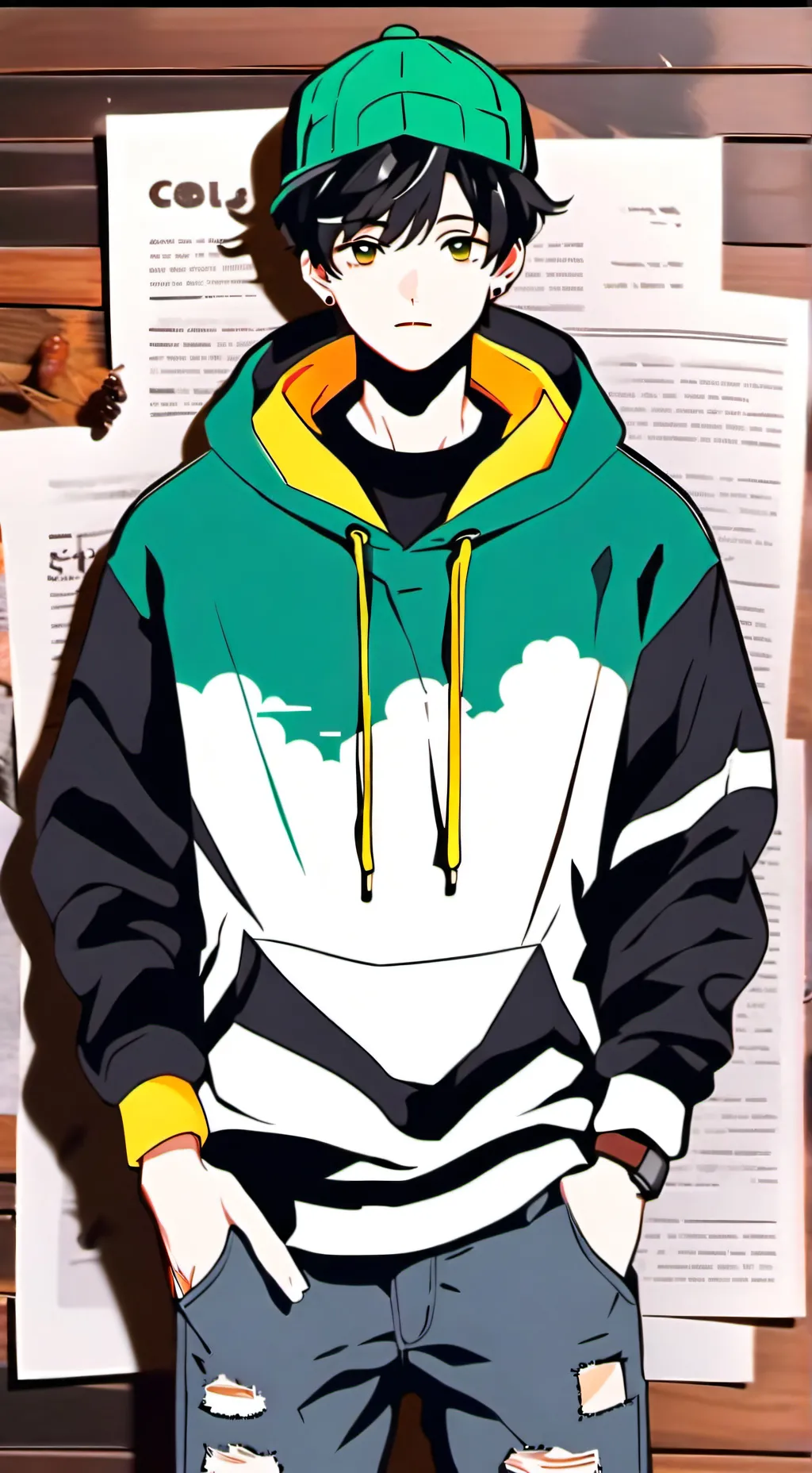 ai character: Luke🌟•_• background