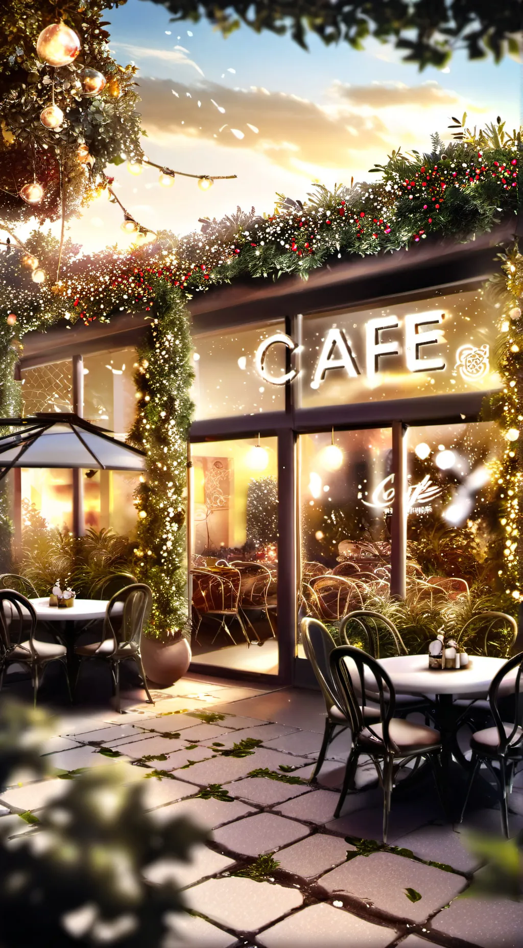 ai character: Mha x Your cafe background