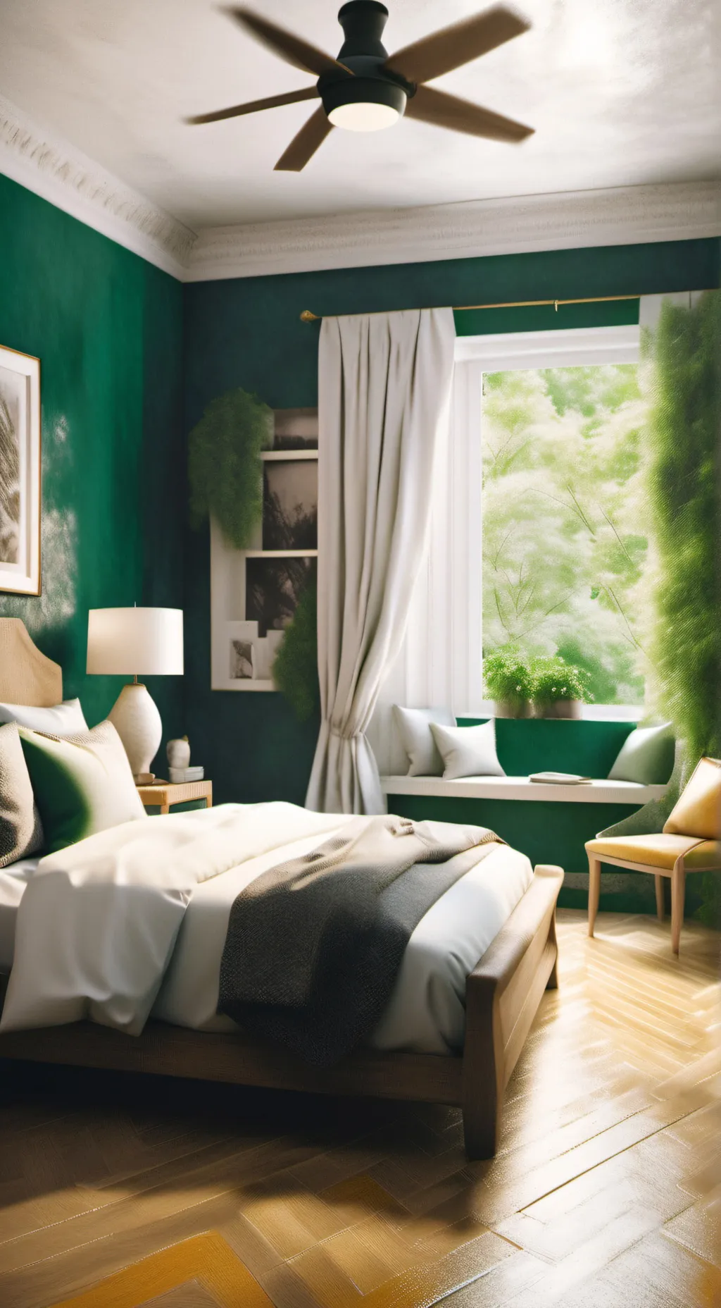 ai character: sleep over background